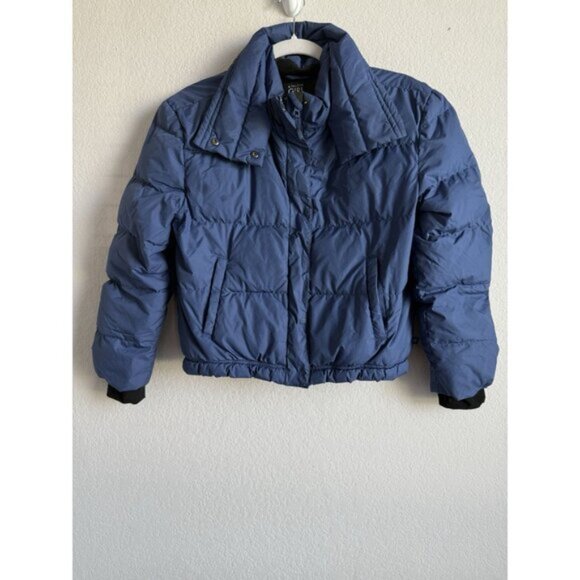 Athleta Girl‎ Sleigh All Day Down Puff Jacket In Damask Blue Size L/12 Winter - Picture 5 of 16